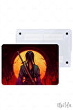 MacBook Pro 13 A2338 A2289 A2251 A2159 A1989 A1708 A1706 uyumlu Nefes-22 TPU Msoft Kadın Kızıl Gece