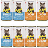 KİNG KEDİ KONSERVE 400 GR 12 ADET KARIŞIK