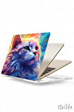 MacBook Pro 16 A2780 uyumlu Nefes-14 PVC Msoft Rengarenk Kedi