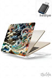 MacBook Pro 13 A2338 A2289 A2251 A2159 A1989 A1708 A1706 uyumlu Derin 22 Msoft Fit Baskılı Dalga ve Duygu