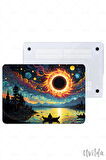 MacBook Pro 13 A2338 A2289 A2251 A2159 A1989 A1708 A1706 uyumlu Derin 14 4K Msoft Baskı Mistik Gece
