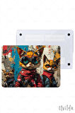 MacBook Pro 13 A2338 A2289 A2251 A2159 A1989 A1708 A1706 uyumlu Nefes-4 Şeffaf Msoft Cyber Kediler