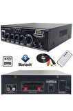 Lastvoice Lvx-150 Stereo Anfi Amfi 2x75 Watt Bluetooth Usb-Sd 220V/12V