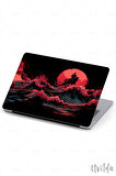 MacBook Pro 16 A2485 uyumlu Nefes-11 Laptop Msoft Kızıl Dalgalar