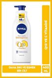 NIVEA SUN Güneş Koruyucu Vücut Spreyi 200ml SPF50 ve Q10 Sıkılaştırıcı Vücut Losyonu 200ml, Çanta Hediye