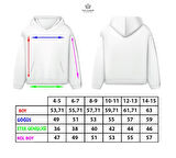  Kapüşonlu İçi Polar New York Yazı Baskılı Beyaz Unisex Çocuk Hoodie Sweatshirt