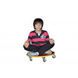 Ahşap Yuvarlak 5 Tekerlekli Kay Kay Scooter 55 cm Çap