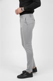 RizzUP Erkek Gri Modern Fit Likralı Kumaş Pantolon Günlük & Ofis Kullanımı 2602020