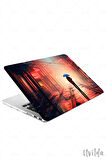 MacBook Pro 14 A3401 A3185 A3112 A2992 A2918 A2779 A2442 uyumlu Derin 7 PVC Msoft Yağmurlu Bir Gece