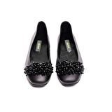 Hakiki Deri Taşlı Kadın Babet