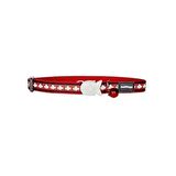 Reddingo Fosforlu Balık Desenli Kırmızı  Kedi Boyun Tasması 12 mm