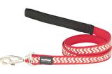 Red Dingo Reflektörlü Ziggy Desenli Kırmızı Uzatma 12mm-KONG