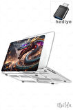 MacBook Pro 14 A3401 A3185 A3112 A2992 A2918 A2779 A2442 uyumlu Nefes-15 Msoft UV Kapak Ejderha Işıklar