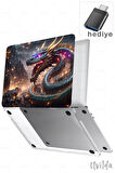 MacBook Air 15 A3114 A2941 uyumlu Nefes-15 Msoft Fit Baskılı Ejderha Işıklar