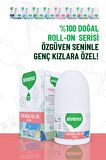 Siveno %100 Doğal Roll On Teen Girl Genç Kız Deodorant Ter Kokusu Önleyici Bitkisel Leke Bırakmayan Vegan 50 ml
