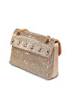 Taşlı gold abiye çanta. Kadın gold abiye taşlı çanta. Düğün mezuniyet portföy clutch davet çantası
