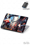 MacBook Air 13.3 A2337 A2179 A1932 uyumlu Japon-12 Msoft Fit Baskılı Ütopik Şehir