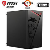 MSI SHIELD x7 Ryzen 5 5500 16GB Ram 512GB M.2 NVMe SSD  2GB GT610 Masaüstü Ultra Performanslı Ofis Bilgisayarı