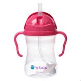 B.box Tıklama Kilitli Uçlu Damlatmaz Pipetli Alıştırma Bardağı, Pembe, 240 Ml, 6 Ay, 1 Adet