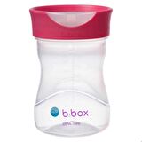 B.box Kenar Kapaklı Eğitici Geçiş Alıştırma Bardağı, Pembe, 240 Ml, 12 Ay, 1 Adet