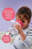B.box Kenar Kapaklı Eğitici Geçiş Alıştırma Bardağı, Pembe, 240 Ml, 12 Ay, 1 Adet
