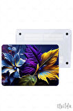 MacBook Pro 13 A2338 A2289 A2251 A2159 A1989 A1708 A1706 uyumlu Derin 1 Msoft Darbe Emici Çiçekler Mor