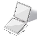 M01 Mini Katlanabilir Ayna 5x Büyüteç 7,2cmx7,2cm 