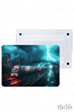 MacBook Pro 13 A2338 A2289 A2251 A2159 A1989 A1708 A1706 uyumlu Kaos-21 Msoft Ultra HD Şimşek Ve Tren