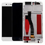 Huawei Uyumlu P10 Lcd Ekran Beyaz Çıtalı