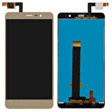 Xiaomi Uyumlu Redmi Note 3 Lcd Ekran Gold Çıtasız