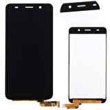 Huawei Uyumlu Y6 Lcd Ekran Siyah Çıtasız