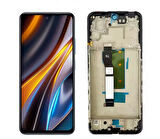 Xiaomi Uyumlu POCO X4 Gt Lcd Ekran Dokunmatik Siyah Çıtalı