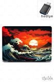 MacBook Air 13.6 A3113 A2681 uyumlu Japon-20 UVMsoft Kızıl Günbatımı