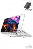 MacBook Pro 14 A3401 A3185 A3112 A2992 A2918 A2779 A2442 uyumlu Otomo-18 Lüks Msoft Hyper Neon