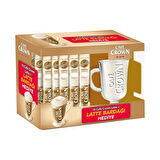 Cafe Crown Latte 16'lı Paket + Bardak Hediyeli x 6 Adet