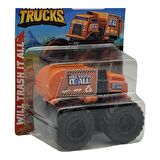 Hot Wheels Monster Truck Will Trash It All Orange Garbage Mattel 2022 1/64