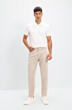 DeFacto Chino Kanvas Pantolon Slim Fit Dar Kesim Pamuklu Esnek Dar Paça C9441AX24AUBG170