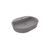 Bocchi Sottile Slim 60 cm Oval Mat Gri Tezgah Üstü Lavabo 1600-006-0126