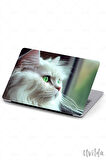 MacBook Pro 16 A2485 uyumlu Nefes-24 Kapak Msoft Beyaz Pamuk Kedi