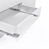 SAMET SLİDEA FRENLİ MANDALLI 450 18 MM ÇEKMECE RAYI KISMİ ACILIM (MANDAL DAHİL)