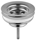 VitrA A45137 Yuvarlak Lavabo Süzgeci, Sabit, Krom