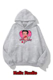 Betty boop oversize sweatshirt gri