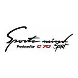 C70 Sports Mind Oto Sticker 30 cm x 11 cm yazı 541