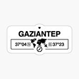 Gaziantep Gps Harita Sticker Oto Araba Yapıştırma 17CM yazı 180