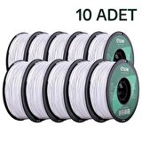 ESUN ABS + x10 Soğuk Beyaz 1.75mm 10lu Paket Filament