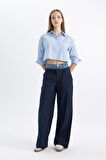 DeFacto Coool Wide Leg Geniş Paça Yüksek Bel Palazzo Pantolon C2624AX24SPNV199