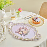 Karaca Buket Melamin Oval Tepsi 47 Cm Renkli