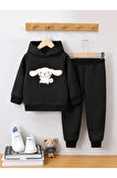 Kız Çocuklar İçin Premium 3. İplik Compact Sweatshirt & Eşofman Takımı