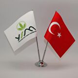 Doğu Türkistan İkili Masa Bayrağı
