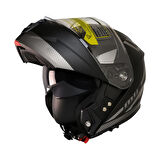 MTS 966 WX20 GREY ÇENE AÇILIR KASK